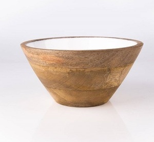 High Quality <b>Enamel</b> Coating Wooden Serving <b>Bowls</b> Snacks & Dinnerware Food <b>Bowl</b> for Tabletop & Kitchen Use - Product Image 4