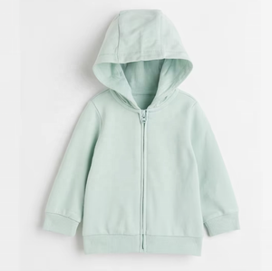 <b>Street</b> Wear Zipper Hoodie Custom Logo Boys 100% Cotton Zipper Hoodie Kids Fleece Terry Zipper Hoodies For Kids - Product Image 3