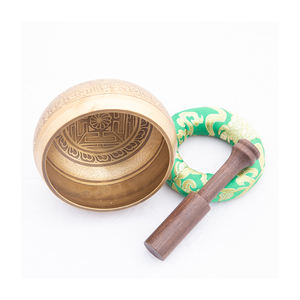 Cuenco tibetano martillado a mano con mazo de madera y almohada de seda Comprar a buen precio Cuenco para cantar - Product Image 5