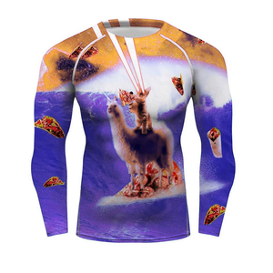 2024 Rashguards Jiu Jitsu sublimés Concevez votre propre Rash Guard personnalisé à manches courtes Surf Logo MMA BJJ - Product Image 5