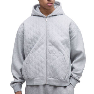 Sweat à capuche d'automne de couleur unie imprimé personnalisé brodé sweat-shirt unisexe en molleton de coton doux Service OEM coupe surdimensionnée écologique - Product Image 1