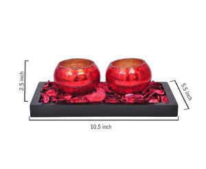Luxury Mosaic Glass <b>Tea</b> <b>Light</b> Holders Round Votive Candle Holders Candle Stands Centerpiece Best for Christmas Decoration - Product Image 6