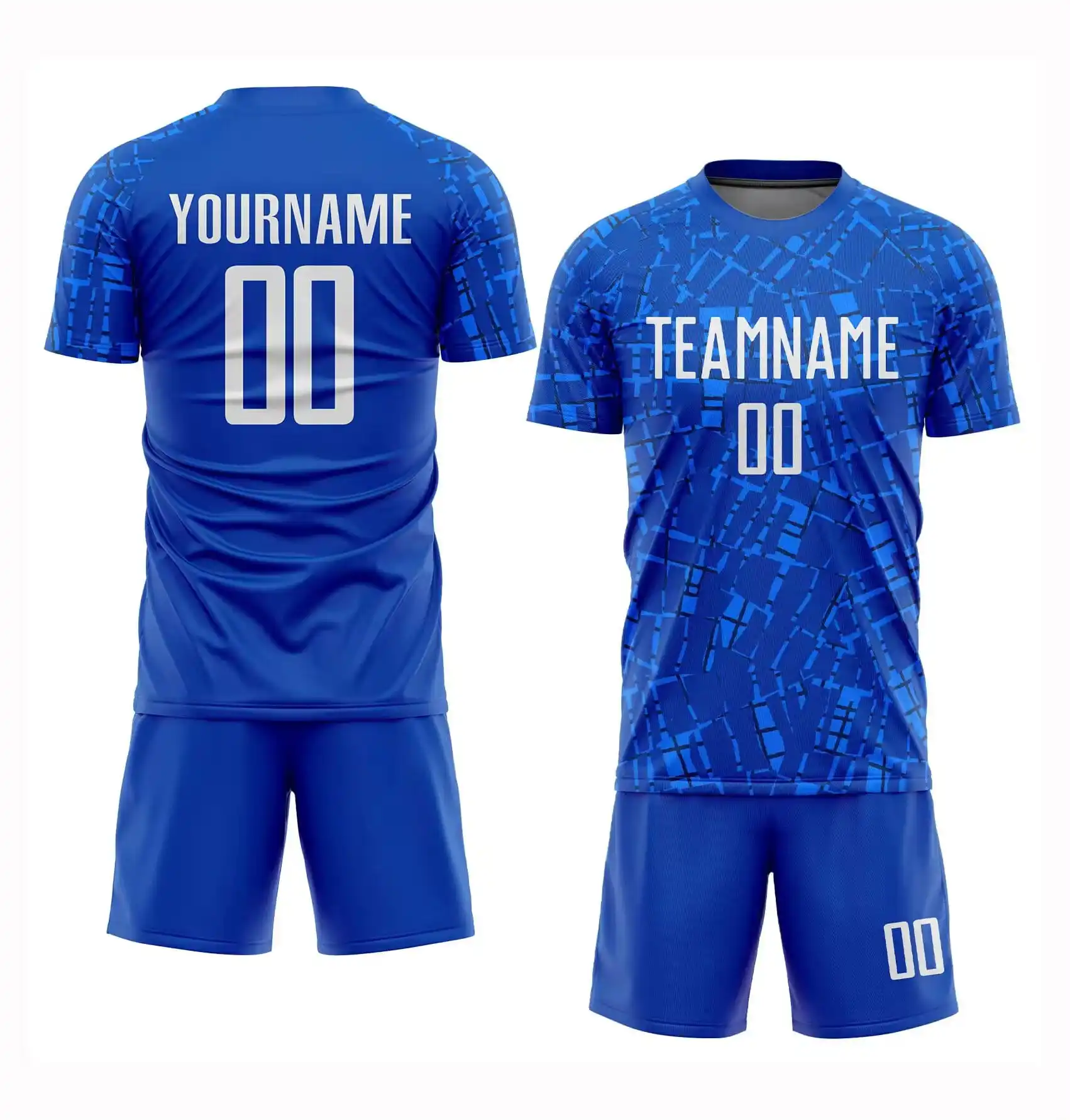 2024 neues individuelles Uniform-Set Qualität Herren Fußballtrikot Thai Fußballbekleidung für Erwachsene Unisex Mannschaftsfußballtrikot