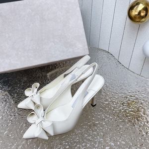 Zapatos de Mujer, Nuevos de Verano, Negros, Tacón Medio, Correa de Seda Negra, Tacón Fino con Lazo, Tacones Altos para Mujer - Product Image 2