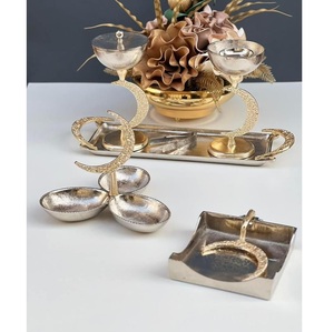 ถาดเสิร์ฟอะลูมิเนียม ที่ใส่เครื่องหอมบาคูร์ สำหรับงานแต่งงาน โรงแรม ของตกแต่งบนโต๊ะอาหาร จานเสิร์ฟอาหาร ที่ใส่เครื่องหอมแบบมีกลิ่นหอม ใช้กับเครื่องล้างจานได้ - Product Image 6