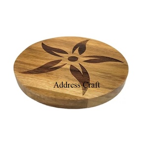 Creative Natural Wood Round Shape Drinking <b>Coaster</b> <b>Set</b> <b>With</b> <b>Holder</b> Table Decorative kitchenware Use Classic Tea Cup <b>Coasters</b> <b>Set</b> - Product Image 6