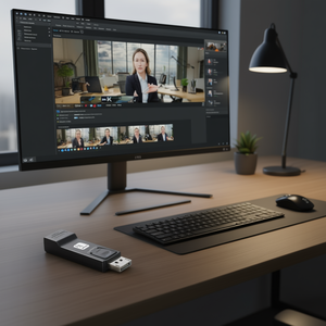 Adaptador y Conector de Video IADAP DSP 2124K3 Negro para DisplayPort Dp 1.2 a HDMI 4K 30Hz - Product Image 3