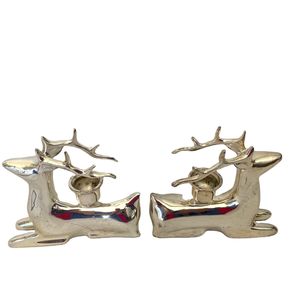 Bougeoirs de luxe en métal pour décoration de maison et de restaurant à forte demande pour réglage de table de Noël lot de 2 - Product Image 3