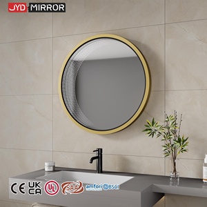 <span class=keywords><strong>Miroir</strong></span> décoratif mural LED rond dimmable 3mm, éco-responsable, à intensité variable, pour tunnel personnalisé à effet infini - Product Image 1