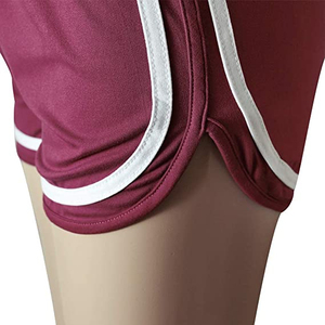 Short d'été de yoga personnalisé 2025 Short de yoga 2 en 1 pour femme avec tissu à séchage rapide et short à poches en maille - Product Image 2