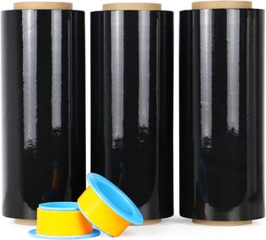 Stretch <b>Wrap</b> Mini Roll <b>Clear</b> Heavy Plastic High Gloss Reinforced Grade 1.57in*650ft Office Packaging Bounding Storing Pallet - Product Image 1