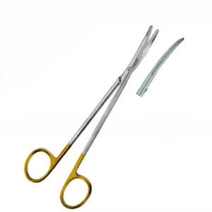 Tijera Metzenbaum personalizada de la mejor calidad TC curvada 18cm Acero inoxidable TC tijera instrumentos quirúrgicos - Product Image 1