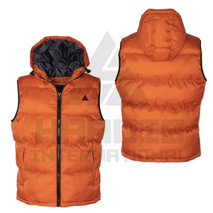 Qualité mode hiver porter vers le bas bouffant à capuche veste gilet demi sans manches veste pour hommes sans manches bouffantes vestes - Product Image 4