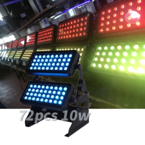 Outdoor Pro High Power LED City Color 72*10W reflector RGBW 4in1 <span class=keywords><strong>DMX</strong></span> LED Stage Wall Washer Light - Product Image 1