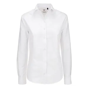 Chemise Oxford personnalisée pour femmes LSL, polo promotionnel, merchandising - Product Image 3