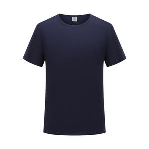 Col rond pas cher 180gsm modal t-shirts décontracté uni blanc couleur pure t-shirt pour hommes - Product Image 1