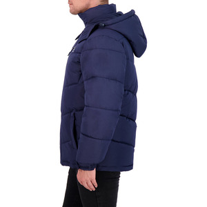 Chaqueta Larga Acolchada para Hombre, Ropa de Invierno, Diseño Personalizado OEM, Chaqueta Larga Acolchada Impermeable de Poliéster para Hombre - Product Image 3