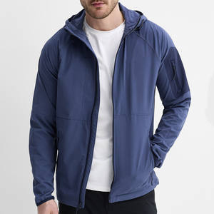 Chaqueta Cortavientos Impermeable de Lona para Hombre, Estilo Bomber, con Cremallera, Informal, Deportiva, de Poliéster/Algodón, Holgada - Product Image 4