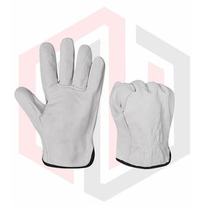 Gants de sécurité de construction anti-coupure ignifuges blancs bon marché pour les constructeurs de soudures, les mécaniciens, les conducteurs et les soudeurs - Product Image 6