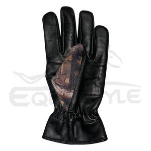 Venta al por mayor de guantes de piel de oveja de camuflaje digital de diseño personalizado compatible con pantalla táctil invierno cálido guantes cómodos proveedor - Product Image 3