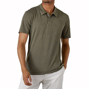 Chemise polo au design unique, broderie personnalisée du logo, respirante, séchage rapide, écologique, fermeture éclair quart de tour, pour homme - Product Image 6