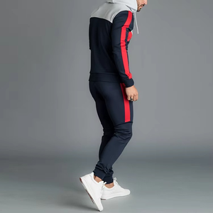 Chándal en blanco personalizado al por mayor, chándal para hombre con cremallera completa, chándal de entrenamiento para correr, chándal deportivo polar tecnológico, fabricante - Product Image 3