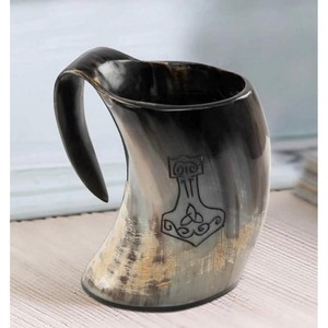 High on Demand Viking Horn Mug Beer and Wine Drinking Mug for Bar From Indian Manufacturer for Table Decoration - Product Image 4