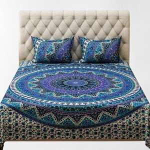 3 Pieces Set Pure Cotton <b>Duvet</b> <b>Cover</b> Boho Bedding Sets With Two Pillow Cases Donna Quilt <b>Covers</b> Size <b>Queen</b> Comforter <b>Cover</b> - Product Image 1