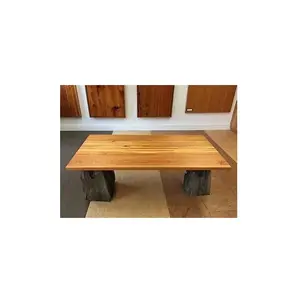 Export Quality Modern Industrial Furniture Antique Design and Shape Solid Wood Acacia Coffee Table for Wholesale