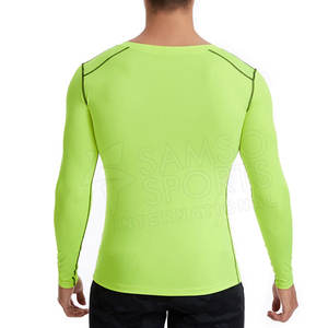 Venta caliente tamaño personalizado hombres Rash Guard pesca Camisa cómoda transpirable compresión Fitness en blanco Anti-UV UPF50 características - Product Image 6