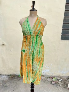 Vestido largo hecho a mano Tie Dye, vestido veraniego de seda, traje de Festival Hippie, Vestido de playa, vestido de noche, vestido de verano informal, ropa de vacaciones - Product Image 6