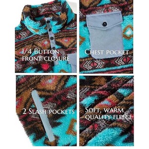 Sweat-shirt sport en polaire Sherpa Premium pour homme, col rond, fermeture éclair intégrale, veste d'hiver en toile enduite - Product Image 4