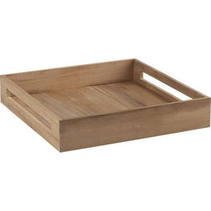 Plateau à thé en bois noir Plateau décoratif de table de forme personnalisée au prix le moins cher pour les fournisseurs de restaurants d'hôtels - Product Image 2