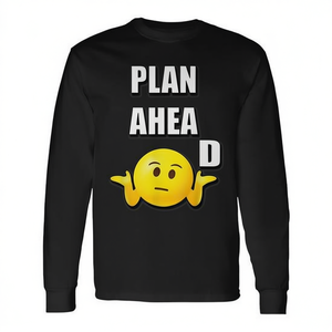 Camiseta de manga larga sarcástica con diseño de emoji para un uso divertido y humorístico - Product Image 2