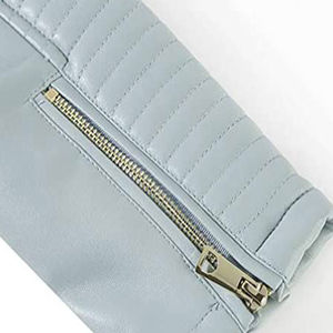 2025 chaqueta de cuero de oveja Real para mujer estilo motocicleta OEM fábrica personalizada directa desde Pakistán característica transpirable - Product Image 3