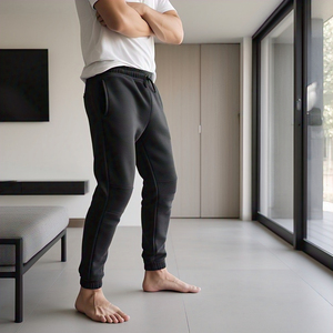 Ropa deportiva Jogger pantalones de chándal Hombres estilo callejero polar algodón pantalones de chándal hombres alta calidad cordón cintura pantalón pijama - Product Image 2