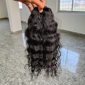 ผมแท้ 100% อินเดีย เรมี่ เวอร์จิ้น แบบมัดเป็นช่อ เย็บด้วยเครื่องจักรแบบดับเบิ้ลเวฟ พร้อมสไตล์วอเตอร์เวฟและดีฟเวฟ - Product Image 1