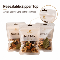 Sachet Doypack Personnalisé en PE de Qualité Alimentaire avec Fermeture Zip Refermable pour Emballage de Noix, Snacks, Fruits Secs, Aliments pour Animaux, Sucre, Gelée
