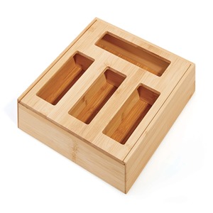 กล่องเก็บของไม้ไผ่พร้อมช่องแบ่งกล่องทิชชู่ทำจากไม้ไผ่เป็นมิตรกับสิ่งแวดล้อมของตกแต่งบ้านและโต๊ะจากเวียดนาม - Product Image 1