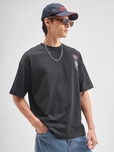 Camiseta Oversize de Gran Gramaje Personalizada para Hombre, 300 Gsm, 100% Algodón, Logotipo Impreso Frontal, Hombro Caído, Estilo Urbano Hip Hop, Hecho en Pakistán - Product Image 6