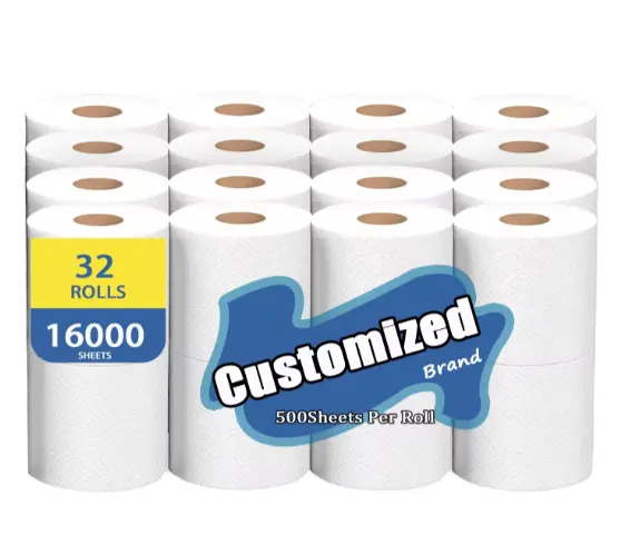 In Stock Rolls Virgin Wood Pulp White Butterfly Printed 2 Ply Toilet Paper 24 48 96 Rolls