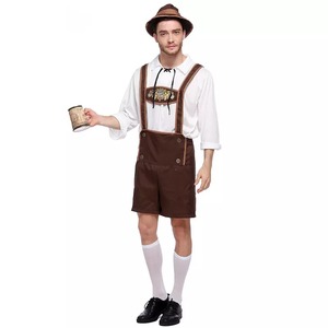 Costume de Festival de bière doré personnalisé, Costume d'halloween pour enfants garçons et filles, Costume Lederhosen Oktoberfest - Product Image 5