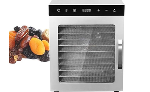 Liofilizador Automático de Acero Inoxidable con Bomba de Vacío, Calentamiento Eléctrico, 4 Bandejas, 220V para Alimentos - Product Image 3
