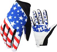 Gants de sport de motocross légers et abordables, anti-humidité, à doigts complets, compatibles BMX DH MTB, en polyester respirant et compatibles écran tactile
