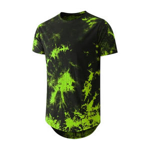 2025 hommes Hipster ourlet incurvé Premium palangre t-shirts goutte queue t-shirt hauts à manches courtes coupe ajustée Hip Hop chemise gymnastique entraînement - Product Image 2