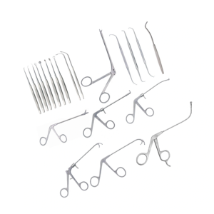 Ensemble complet d'instruments de chirurgie ORL, composants en plastique, acier inoxydable allemand, fonctionnement manuel, certifié CE, kit chirurgical de classe I - Product Image 2