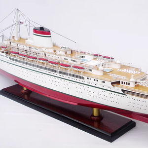 Gia Nhien Design personnalisé du fabricant CRISTOROFO COLOMBO RED & BLACK Modèle de bateau en bois sculpté en métal à utiliser comme cadeau - Product Image 1