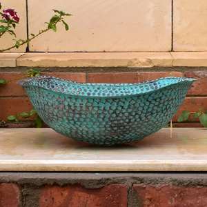 Lavabo martillado a mano con Pátina verde, superventas - Product Image 4
