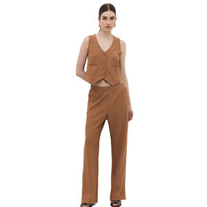 Pantalones de Mujer - Elegantes, Corte Regular, Casuales, 100% Algodón, Largo Midi - Product Image 6