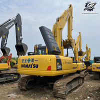 Excavatrice sur chenilles Komatsu PC210, 21 tonnes, excavatrice hydraulique moyenne, moteur SAA6D107, excavatrice de construction japonaise d'occasion